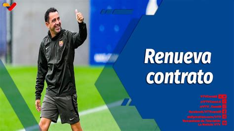 Deportes VTV Xavi Hernández renueva contrato con el FC Barcelona