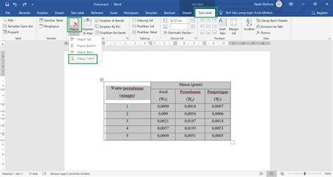 Cara Menghapus Tabel Di Word 2010 Tanpa Menghilangkan Tulisan