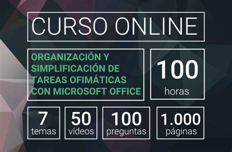 Curso Online Office Organizaci N Y Simplificaci N