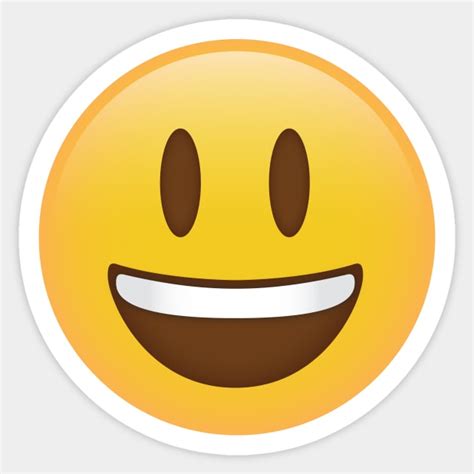 Big Smile Emoji Emoji Sticker Teepublic