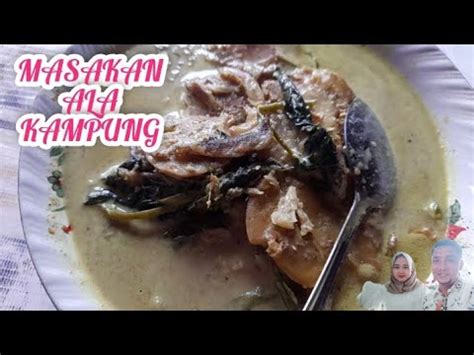 Masakan Kampung Olahan Dari Ikan Asap Dan Sayur Kangkung Super Enak