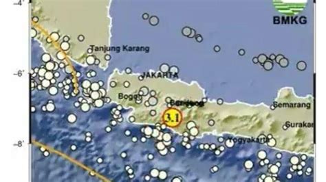 Bmkg Gempa Bumi Guncang Barat Daya Garut Jawa Barat Cek Pusat Gempa