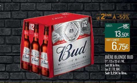 Promo Bière Blonde Bud chez Carrefour iCatalogue fr