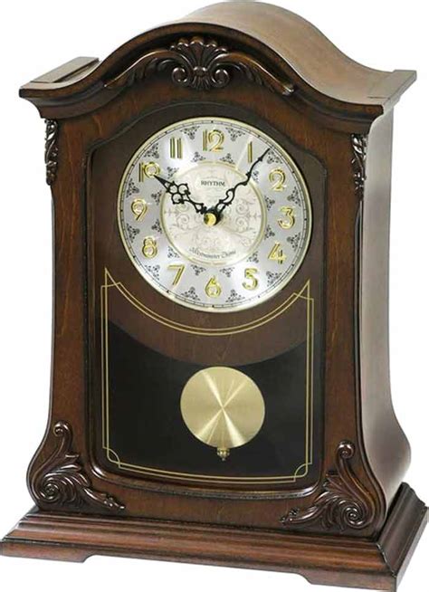 Rhythm Crj732ur06 Nice Ii Chiming Mantel Clock The Clock Depot