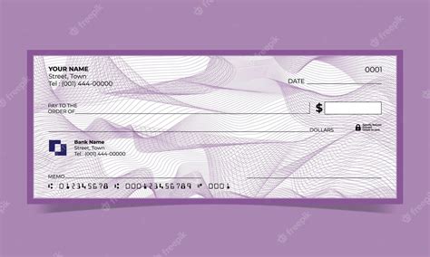 Premium Vector Bank Cheque Design Usd Guilloche Background