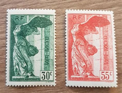 TIMBRE FRANCE SUPERBE Paire N354 355 Neuf Victoire De Samothrace