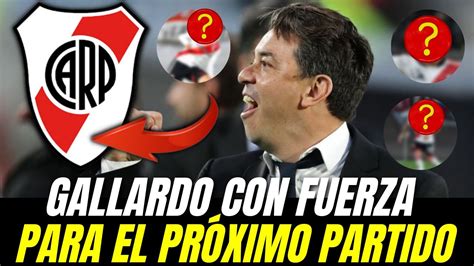 Recuperados Para En Proximo Partido Noticias De River Plate Hoy