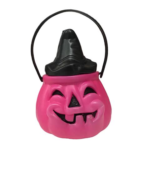 Caramelera Calabaza Rosa Halloween X 1 El Cotillonero