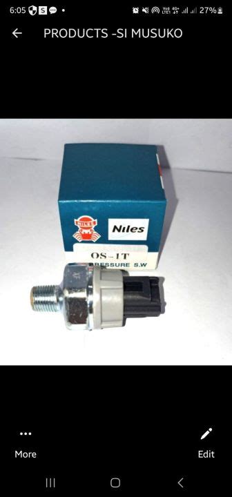 Niles Oil Pressure Switch Os 1t Toyotaisuzu 83530 14060 Lazada Ph