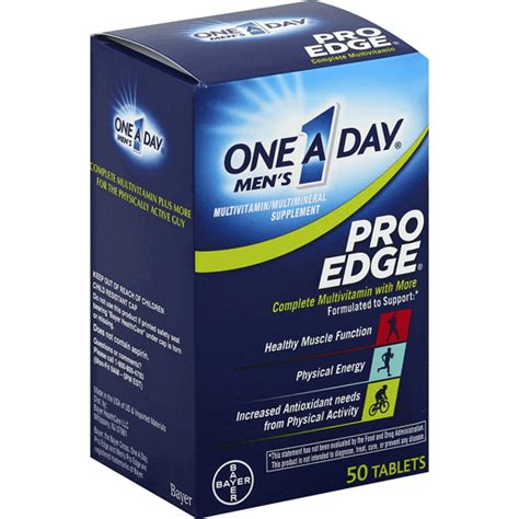 One A Day Men S Pro Edge Multivitamin Complete Tablets Vitamins