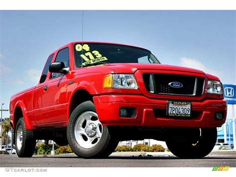 Bright Red Ford Ranger Xlt Supercab Gtcarlot Car