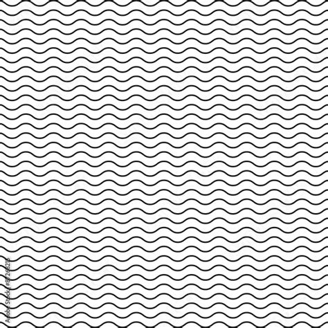 Black Seamless Wavy Line Pattern Stock Image And Royalty Free Vector