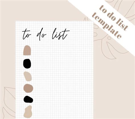 Aesthetic To Do List Printable Planner Template Printable To Do List