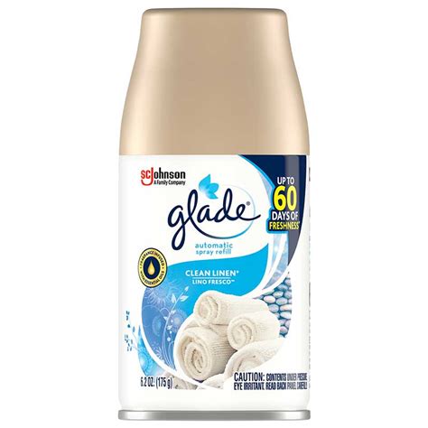 Repuesto Para Glade Automatic Spray Fragancia Clean Linen 6 2 Oz