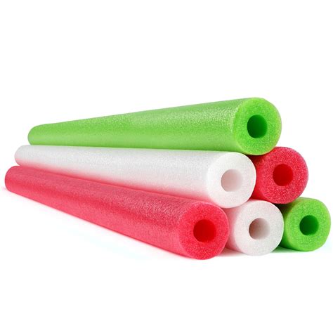 6 Pack Christmas Pool Noodles Foam Swim Noodles 52 Inch Jumbo Hollow