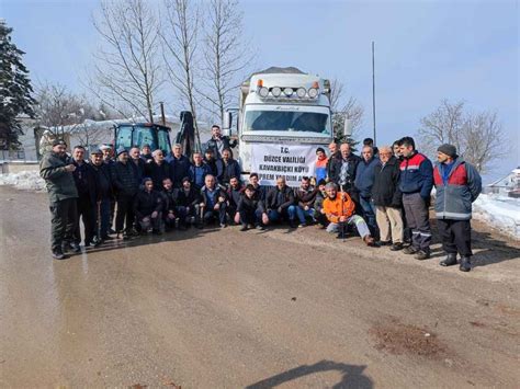 Odun yaparak bölgeye gönderdiler Günaydın Düzce