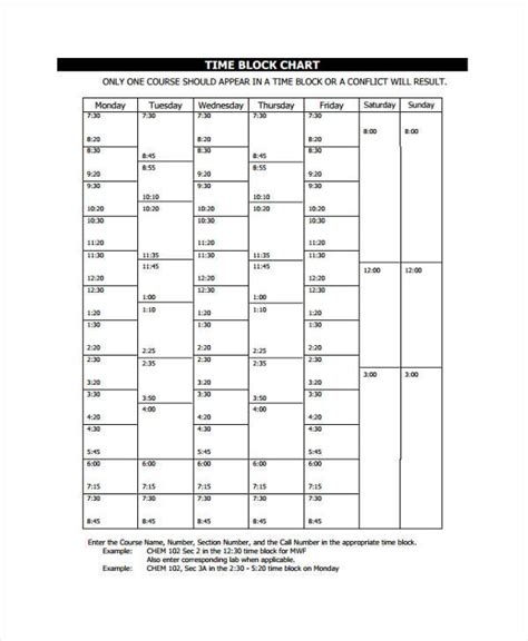 Time Chart Templates 8 Free Word Pdf Format Download Free