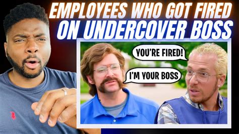 🇬🇧brit Reacts To Employees Getting Fired On Undercover Boss Youtube