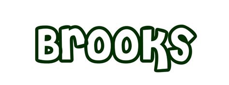 Coloring Page First Name Brooks Printable Coloring Pages