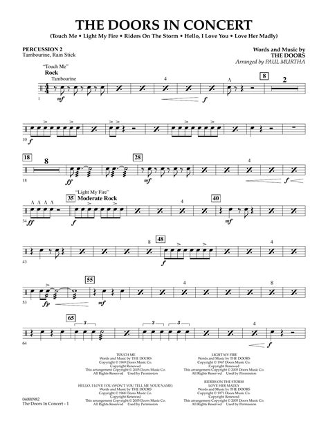 The Doors Drum Sheet Music