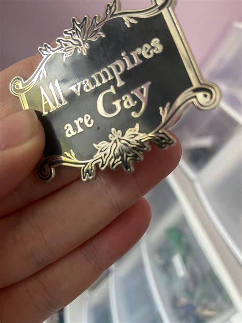 All Vampires Are Gay There Is No Such Thing As A Hetersexual Etsy