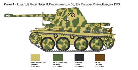 Italeri Marder Iii Ausf H Sd Kfz Tank Scale Canada S