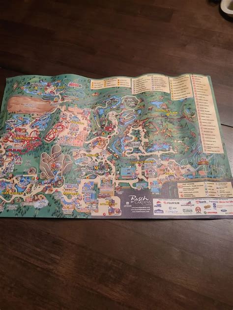 Busch Gardens Florida Park Map Fasci Garden