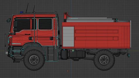 MAN TGM 13 290 Firetruck 3D Model CGTrader