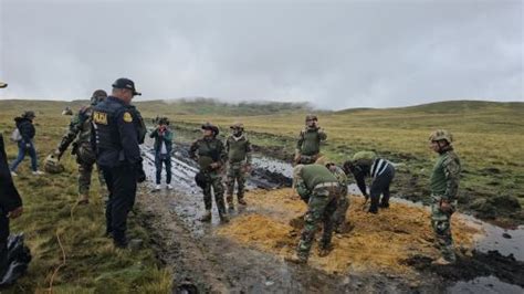 Apurímac Policía destruye pista de aterrizaje clandestina utilizada