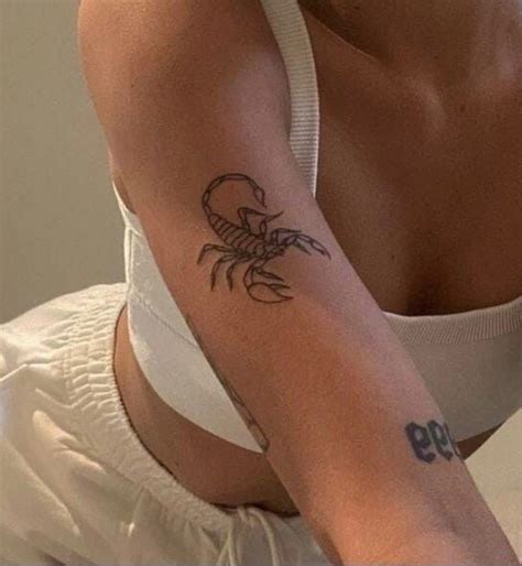 Tiny Scorpion Tattoo Located On The Inner Arm Artofit