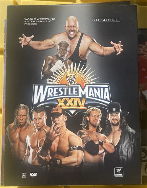 Wwe Wrestlemania Xxiv Dvd Disc Set Free Expedited Shipping