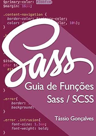 Guia De Fun Es Sass Scss Ebook Gon Alves T Ssio Amazon Br