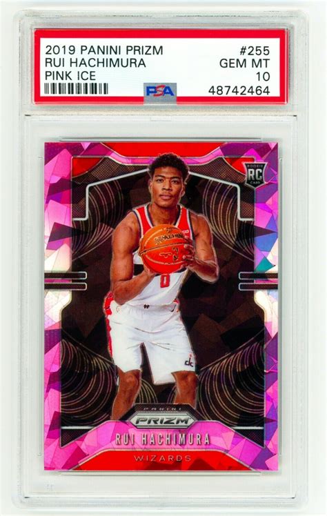 Rui Hachimura Panini Prizm Pink Ice Psa Rookie Rc Ebay