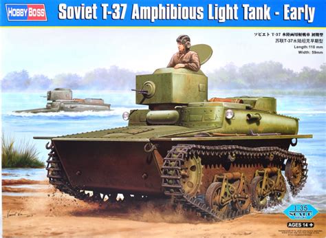 Hobby Boss 83818 1 35 Soviet T 37 Amphibious Light Tank Early Kit