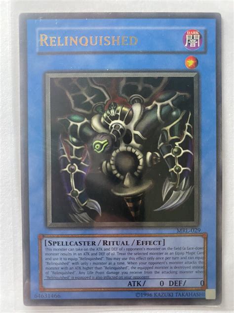 Yugioh Relinquished Magic Ruler Mrl029 Unlimited Ultra Rare Values Mavin