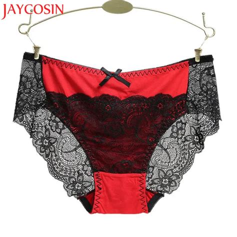 Women Lace Panties Seamless Cotton Panty Hollow Briefs Underwear Sexy Seamless Panties Thong Ice