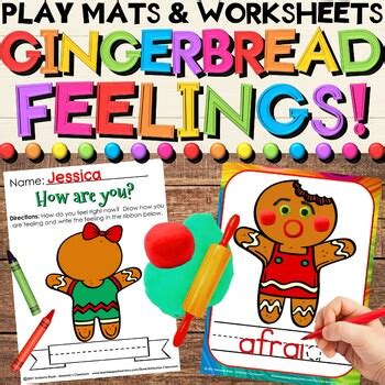 Gingerbread Cookie Feelings Emotions Activities For Social Emotional