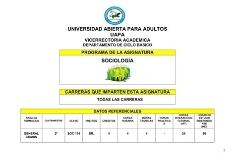 Soc Sociologia Universidad Abierta Para Adultos