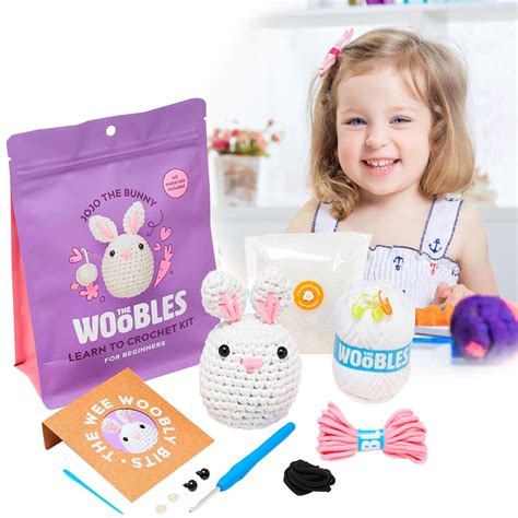 The Woobles Beginners Crochet Kit With Easy Peasy Yarn As Seen On Shark