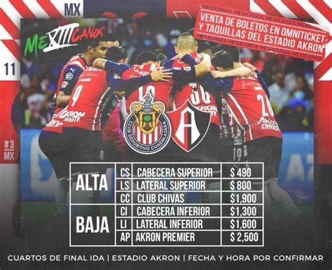 Atlas vs Chivas Precios de boletos para el Clásico Tapatío de Liguilla