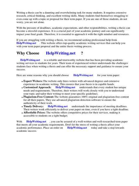 proposal term paper sample  thesis knowledge