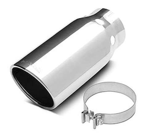 Dynomax 36483 Universal Exhaust Tip Slant Cut JEGS High Performance