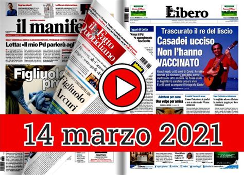 Rassegna Stampa Sfogliabile Del Marzo Domenica Prime In Pdf