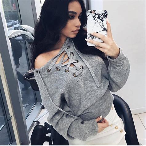 Sexy V Neck Long Sleeve Knit Sweater On Luulla