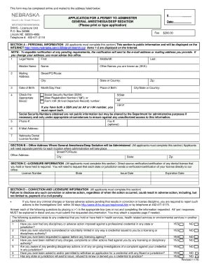 Fillable Online Dhhs Ne NOTE In Order For Your Application To Be