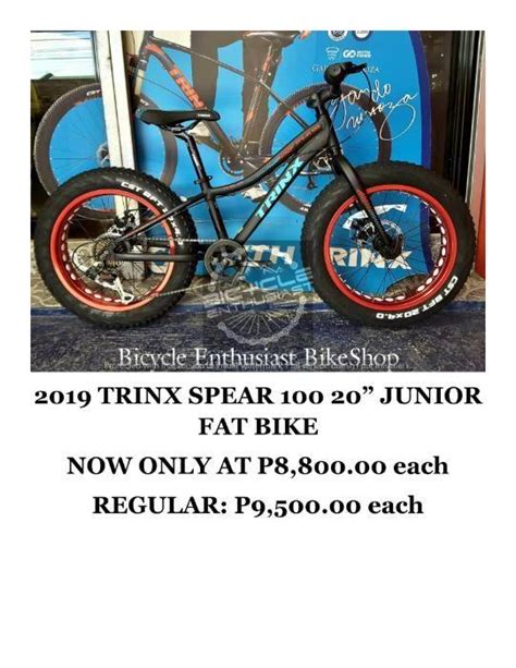 Trinx Spear Junior Fat Bike Mini Fatbike Alloy Mechanical