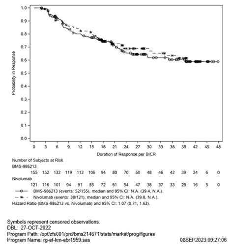 Figure 7 Kaplan Meier Analysis Of DoR According To BICR Randomized