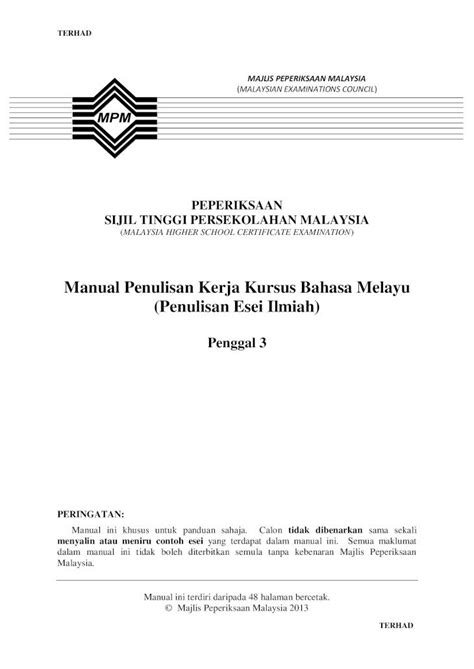 PDF Manual Panduan Penulisan Esei Ilmiah DOKUMEN TIPS