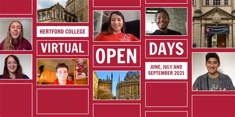 Undergraduate Virtual Open Days Hertford College University Of Oxford