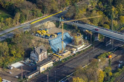 Bochum Aus Der Vogelperspektive Herbstluftbild Baustelle Zum Neubau